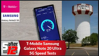T-Mobile Samsung Galaxy Note 20 Ultra 5G |  Real World Speed tests - 4G LTE - 5G | Kentucky & Ohio