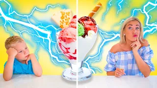 Twin Telepathy Ice Cream Challenge | Gaby and Alex Show