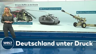 SCHWERE KÄMPFE IN OSTUKRAINE: NATO-Staaten geben keine Panzer, aber viele andere Waffen | WELT Thema