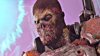 DOOM ETERNAL - ZOMBIE Doomguy Removes Helmet Scene (Ancient Gods Part 2)