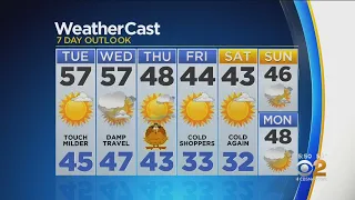 New York Weather: CBS2 11/25 Evening Forecast at 5PM