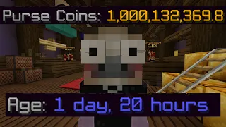 How I made 1 BILLION COINS in 2 days on a COMPLETELY NEW profile (Hypixel Skyblock)