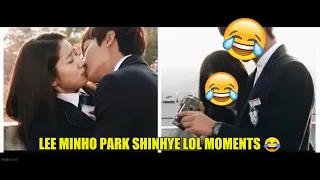 Lee Minho Park Shinhye BTS Funny moments | The Heirs | Terrace shooting