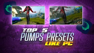 Top 05 Pumps in AlightMotion🔥 || With Xml LINK🥶 || Free Preset For Pubg Lobby Videos💕