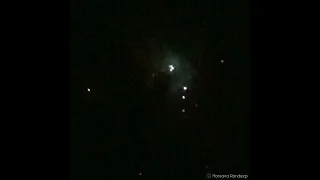 Orion Nebula and Pleiades live views Captured with my Smartphone and Telescope #shorts