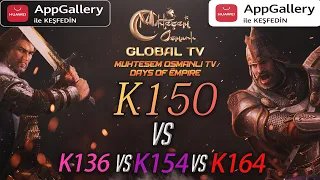 [MOGTV]K150 vs K136, K154, K164 | Muhteşem Osmanlı KVK Savaşı [AppGallery Cadılar Bayramı Etkinliği]