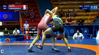 1/8 GR - 60 kg: I. DONICI (MDA) v. G. CHKHIKVADZE (GEO)