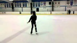 Ice skating practice-new spins and jumps for FS4