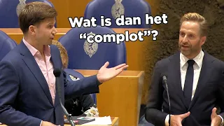 Van Meijeren (FVD) wijst minister De Jonge terecht in Tweede Kamer