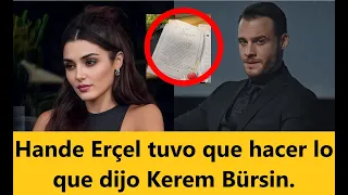 Hande Erçel tuvo que hacer lo que dijo Kerem Bürsin.