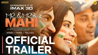 Mr. & Mrs. Mahi - Official Trailer | Rajkumar Rao | Janhvi Kapoor | Mr and Mrs Mahi Movie Trailer