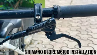 Shimano M6100 lever installation in MT200 caliper | install in 4 minutes | vabio_mtb