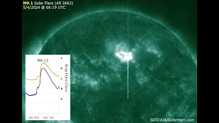 M9.1 Solar Flare (5/4/2024) - SolarHam.com