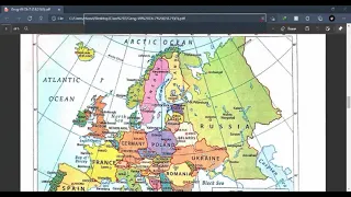 Location and Political division of Europe location , Class 7, Geography