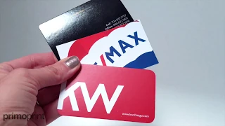 Glossy UV, Semi-Gloss, and Matte Card Stock Comparison | Primoprint