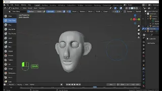 How to model face, nose, eyes and mouth in blender 3.2 using sculpting