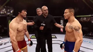 Bruce Lee vs. Mike Easton (EA Sports UFC) - CPU vs. CPU - Crazy UFC 👊🤪