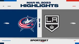 NHL Highlights | Blue Jackets vs. Kings - March 16, 2023