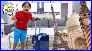 Ryan wants to Travel Around the World and visits famous Landmarks!!