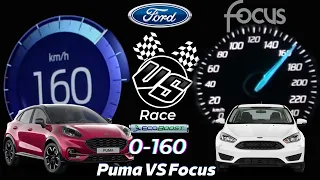 Hız Denemesi Ford Focus 1.0 Ecoboost 125 Hp VS Ford Puma 1.0 Ecoboost 125 Hp 0-160 Acceleration