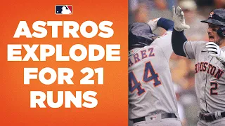 Astros GO OFF for 21 runs!! (Bregman homers twice!!)