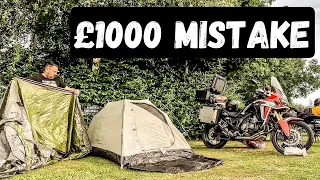 I HATE Motorcycle Camping My £1000 MISTAKE