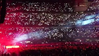 Måneskin - Le Parole Lontane - FULL SONG live 24/07/2023 - side view of the San Siro crowd