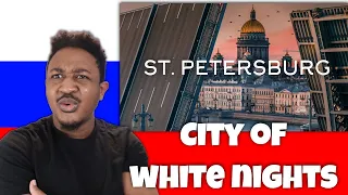 The city of white nights - Saint Petersburg  // Город белых ночей, аэросъемка Reaction