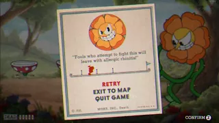 Cuphead - "Floral Fury" Game Over Screen Version (BETTER QUALITY)