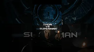 Thor vs Superman #dc #viral #edit #dceu #mcu #marvel #superman #shorts #1v1 #vs