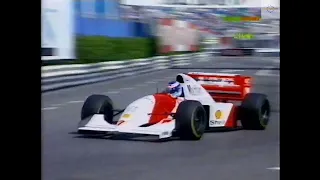 1994 F1 Monaco GP Warm-up plus paddock interviews