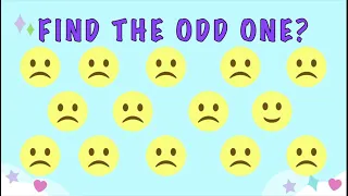 10 Attention Tests for Beginners to Find the Odd One Out l Can You Spot the Difference?