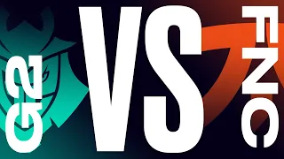 G2 vs. FNC - Playoffs Round 3 | LEC Summer Split | G2 Esports vs. Fnatic | Game 1 (2021)