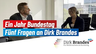 Dirk Brandes (AfD) - Ein Jahr Bundestag - Fünf Fragen