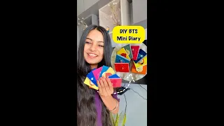 DIY BTS Mini Diary 😱 #crafteraditi #youtubepartner #shorts #youtubeshorts #diy #bts @CrafterAditi