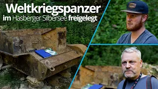 Panzer im Hasberger Silbersee vollständig freigelegt