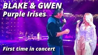 Blake Shelton Gwen Stefani Perform Purple Irises at the Houston Rodeo