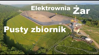 Remont zbiornika elektrowni wodnej Żar w Międzybrodziu