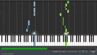 Vivaldi: Spring - Easy Piano Tutorial (50% Speed) (Synthesia) + Sheet Music & MIDI