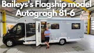 Bailey's Flagship Model : Bailey Autogragh 81-6  The One Motorhome walk around and tour