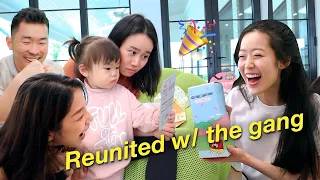 Surprising my nieces with 2 suitcases of snacks and toys from Korea