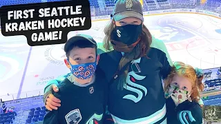 First Seattle Kraken Hockey Game! | Climate Pledge Arena Tour | Family Vlog