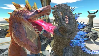 Godzilla Minus One & Godzilla legendary VS. Magmajira(Hungry Shark) - Animal Revolt Battle Simulator