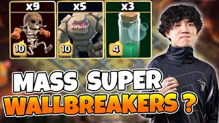 Klaus BREAKS Clash with 9 Super Wallbreakers & 5 GOLEMS