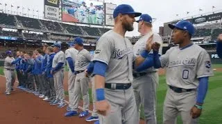 KC@MIN: Yost, Royals starters introduced