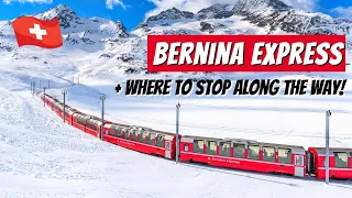 BERNINA EXPRESS | Taking a beautiful Swiss panoramic train through Graubunden | Landwasser Viaduct