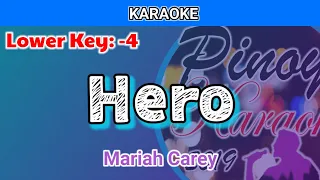 Hero by Mariah Carey (Karaoke : Lower Key : -4 : C)