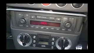 Audi tt safe mode radio code fix MK1