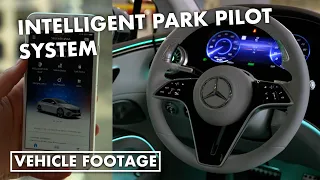 Mercedes-Benz Intelligent Park Pilot system, which works in properly fitted parking garages