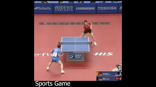 Идеальный удар Ма Линя настольный теннис (Perfect shot performed by Ma Lin table tennis)